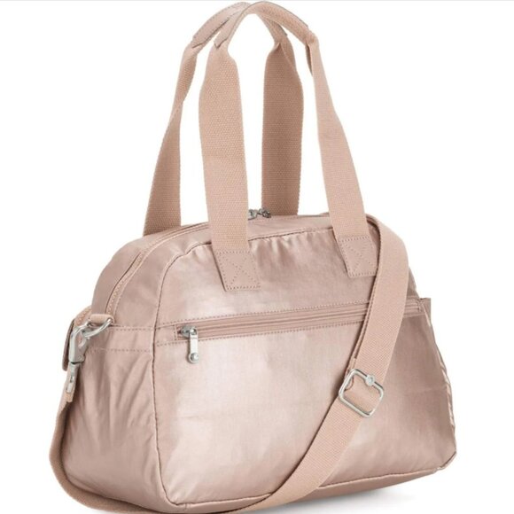 NWT Kipling Women's Defea Tan Nylon Adjustable Crossbody Satchel Shoulder Bag - Picture 5 of 8